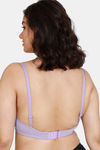 Zivame Beautiful Basics Double Layered Non Wired 3/4th Coverage T-Shirt Bra - Violet Tulip — thumbnail 2