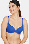 Zivame Beautiful Basics Push-Up Wired Medium Coverage T-Shirt Bra - Surf Web — thumbnail 1