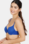 Zivame Beautiful Basics Push-Up Wired Medium Coverage T-Shirt Bra - Surf Web — thumbnail 3