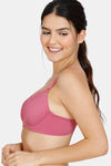 Zivame Beautiful Basics Padded Wired 3/4th Coverage T-Shirt Bra - Malaga — thumbnail 3