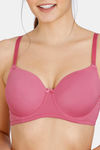Zivame Beautiful Basics Padded Wired 3/4th Coverage T-Shirt Bra - Malaga — thumbnail 4