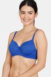 Zivame Beautiful Basics Padded Wired 3/4th Coverage T-Shirt Bra - Surf Web — thumbnail 1
