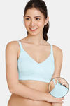 Zivame Maternity Double Layered Non Wired 3/4th Coverage Nursing Bra - Atomizer — thumbnail 1