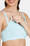 Zivame Maternity Double Layered Non Wired 3/4th Coverage Nursing Bra - Atomizer — thumbnail 5