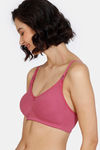 Zivame Maternity Double Layered Non Wired 3/4th Coverage Nursing Bra - Malaga — thumbnail 3