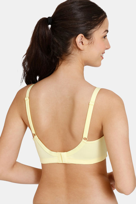 Zivame Maternity Double Layered Non Wired 3/4th Coverage Nursing Bra - Mellow Yellow — image 2