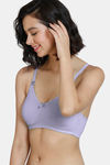 Zivame Maternity Double Layered Non Wired 3/4th Coverage Nursing Bra - Violet Tulip — thumbnail 3