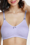 Zivame Maternity Double Layered Non Wired 3/4th Coverage Nursing Bra - Violet Tulip — thumbnail 4