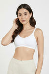 Zivame Maternity Double Layered Non Wired 3/4th Coverage Nursing Bra - White — thumbnail 2