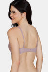 Zivame Beautiful Basics Padded Wired Full Coverage T-Shirt Bra - Elderberry — thumbnail 2