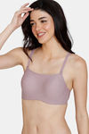 Zivame Beautiful Basics Padded Wired Full Coverage T-Shirt Bra - Elderberry — thumbnail 3