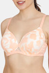 Zivame Sunset Mimosa Padded Wired 3/4th Coverage T-Shirt Bra - Coral Quartz — thumbnail 4
