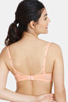 Zivame Sunset Mimosa Padded Non Wired 3/4th Coverage T-Shirt Bra - Coral Quartz — thumbnail 2