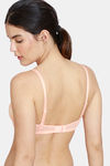 Zivame Sunset Mimosa Padded Non Wired Full Coverage Cami Bra  - Coral Quartz — thumbnail 2