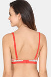 Zivame Asymmetric Print Padded Wired 3/4th Coverage T-Shirt Bra - Whisper White — thumbnail 2