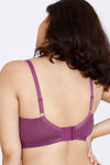 Zivame Fashion Double Layered Non Wired Full Coverage Minimiser Bra - Purple Passion — thumbnail 2
