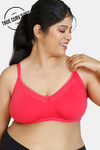 Zivame True Curv Double Layered Non Wired Full Coverage Super Support Bra - Raspberry — thumbnail 1