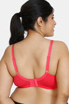 Zivame True Curv Double Layered Non Wired Full Coverage Super Support Bra - Raspberry — thumbnail 2