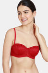 Zivame Love Stories Padded Wired 3/4th Coverage Strapless Bra - Chilli Pepper — thumbnail 4