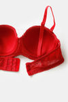 Zivame Love Stories Padded Wired 3/4th Coverage Strapless Bra - Chilli Pepper — thumbnail 6