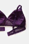 Zivame Love Stories Double Layered Non Wired 3/4th Coverage Lace Bra - Crown Jewel — thumbnail 5