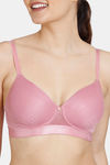 Zivame Champagne Nights Padded Non Wired 3/4th Coverage T-Shirt Bra - Polignac — thumbnail 4