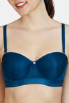 Zivame Champagne Nights Padded Wired 3/4th Coverage Strapless Bra - Sailor Blue — thumbnail 5