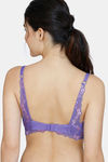 Zivame Ruby Spark Padded Non Wired 3/4th Coverage T-Shirt Bra - Purple Corallites — thumbnail 3