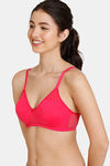 Zivame Ruby Spark Lightly Lined Non-Wired Full Coverage T-Shirt Bra - Virtual Pink — thumbnail 3