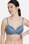 Zivame Moonshine Maiden Padded Non Wired 3/4Th Coverage T-Shirt Bra - Folkstone Grey — thumbnail 1