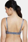 Zivame Moonshine Maiden Padded Non Wired 3/4Th Coverage T-Shirt Bra - Folkstone Grey — thumbnail 2