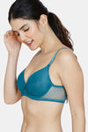 Zivame Moonshine Maiden Padded Wired Medium Coverage Ultra Low Back T-Shirt Bra - Dragonfly — thumbnail 3
