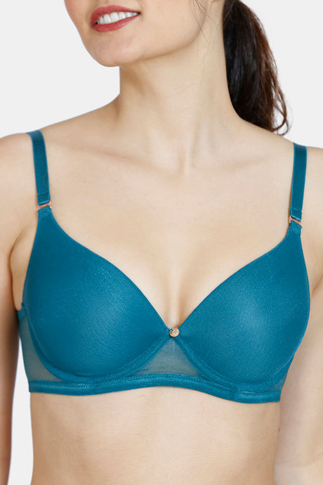 Zivame Moonshine Maiden Padded Wired Medium Coverage Ultra Low Back T-Shirt Bra - Dragonfly — image 4