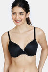 Zivame Beautiful Basics Padded Wired 3/4th Coverage T-Shirt Bra - Anthracite — thumbnail 1