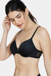 Zivame Beautiful Basics Padded Wired 3/4th Coverage T-Shirt Bra - Anthracite — thumbnail 3