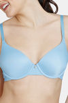 Zivame Beautiful Basics Padded Wired Medium Coverage T-Shirt Bra - Dusk Blue — thumbnail 4