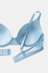 Zivame Beautiful Basics Padded Wired Medium Coverage T-Shirt Bra - Dusk Blue — thumbnail 5