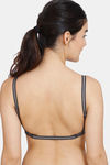 Zivame Dancing Queen Padded Non Wired 3/4th Coverage Ultra Low Back T-Shirt Bra - Forge Iron — thumbnail 2