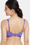 Zivame After Sunset Double Layered Non Wired 3/4Th Coverage T-Shirt Bra - Purple Corallites — thumbnail 2