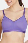 Zivame After Sunset Double Layered Non Wired 3/4Th Coverage T-Shirt Bra - Purple Corallites — thumbnail 4