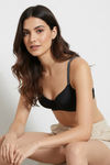 Zivame Glitter Straps Padded Non Wired 3/4Th Coverage T-Shirt Bra - Black — thumbnail 6