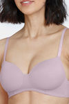 Zivame Glitter Straps Padded Non Wired 3/4th Coverage T-Shirt Bra - Purple — thumbnail 7