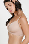 Zivame Glitter Straps Padded Non Wired 3/4th Coverage T-Shirt Bra - Roebuck — thumbnail 4