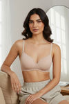 Zivame Glitter Straps Padded Non Wired 3/4Th Coverage T-Shirt Bra - Skin — thumbnail 4