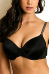 Zivame Glitter Straps Padded Wired 3/4th Coverage T-Shirt Bra - Black — thumbnail 4