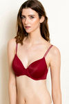 Zivame Glitter Straps Padded Wired 3/4th Coverage T-Shirt Bra - Maroon — thumbnail 3