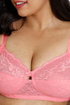 Zivame True Curv Double Layered Non Wired 3/4th Coverage Sag Lift Bra - Strawberry Pink — thumbnail 4