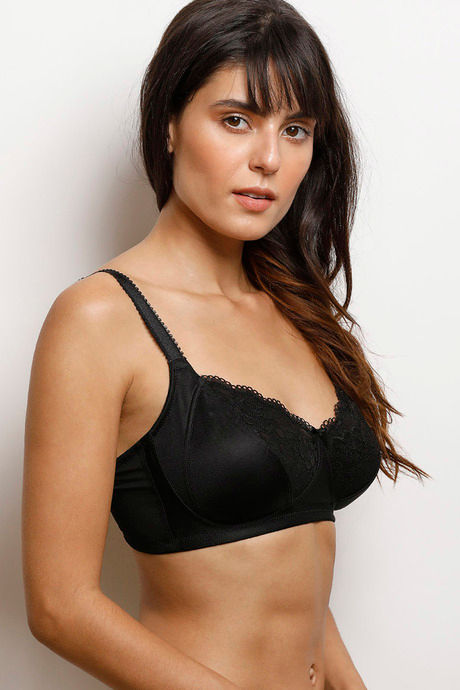 Zivame True Curv Double Layered Non Wired Medium Coverage Sag Lift Bra - Black — image 2