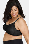 Zivame True Curv Double Layered Non Wired Full Coverage Minimiser Bra - Black — thumbnail 3