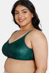 Zivame True Curv Double Layered Non Wired Full Coverage Minimiser Bra - Botanical Garden — thumbnail 3